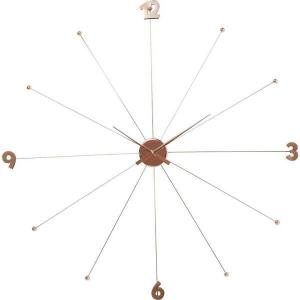 Настенные часы Kare Design Like Umbrella Rosegold, 100x100x6 см, золотой