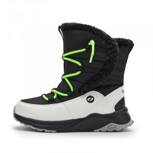 Детские утепленные ботинки Kids BALABALA, черный/зеленый