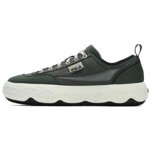 ROCK Canvas Shoes Men Low-top Green/Black/White Fila