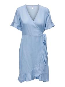 Платье до колена ONLY, светло-синий деним