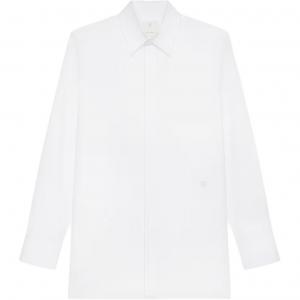 Рубашка с длинными рукавами и вышивкой 4G Givenchy, белый