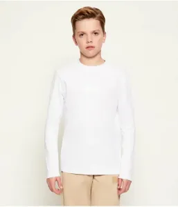 Лонгслив regular fit Hugo Kids, белый