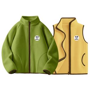 Детская повседневная спортивная одежда Disney, [Thickened Thermal]Dichi Round Hook-and-Loop K зеленый/Dichi Round Hook-and-Loop K  желтый