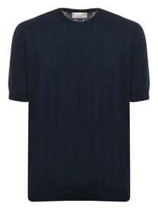 Футболка из трикотажного полотна в рубчик Filippo De Laurentiis, синий