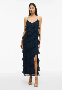 Длинное платье вилуна с ремешком на щиколотке Vila, Navy Blazer