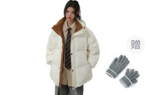 WARRIOR Пуховик Unisex из коллекции Huichao Riding The Wind, Apricot