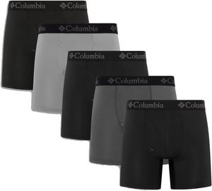Мужские боксеры Columbia MultiPack - без бирки, дышащие, эластичная ткань, спортивный крой для активного образа жизни, Black