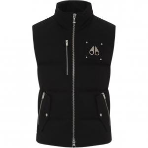 Moose Knuckles Вестмаунт логотип нагрудный знак жилет, Black