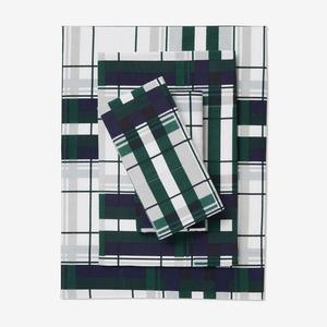 Комплект простыней с хлопково-фланелевым принтом Brylanehome BrylaneHome, цвет Navy Plaid