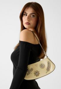 Сумка Guess ELSIE JEWEL-APPLIQUÉ SCHULTERT, Goldenfarbe/Gold-Coloured