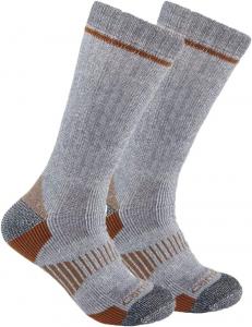 Carhartt мужские SB2072M средние носки из смеси синтетики и шерсти, 2 пары, Grey