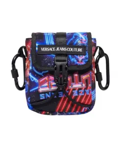 Черная сумка через плечо 73ya4bc3zs401m09 Versace Jeans Couture, мультиколор