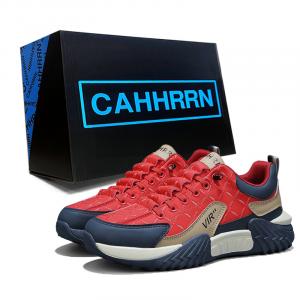 Низкие повседневные туфли для мужчин CAHHRRN, Blue Red