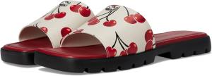 Женские сандалии COACH Florence из кожи, Chalk Cherry