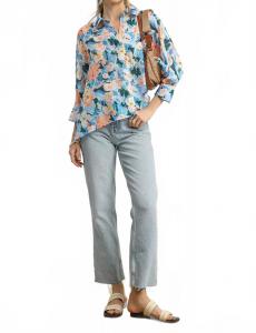 Блуза Coastal Bloom в синей гамме Umgee