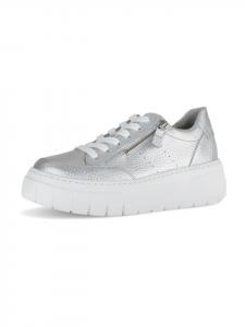 Gabor Серебристые туфли на платформе со шнуровкой