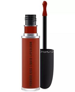 Жидкая губная помада Powder Kiss, 0,67 унции Mac, цвет Ruby Boo (vivid blue-red)