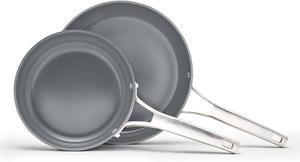 Calphalon Premier Ceramic Nonstick набор сковородок 20 и 25 см, грибовидно-серый