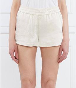 Шорты женские Ea7 короткие на резинке, белый