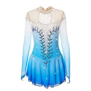 HEAD Платье для фигурного катания Custom, синий длинный рукав, костюм для девочек Figure Skating Kostenevich, синий, размер M
