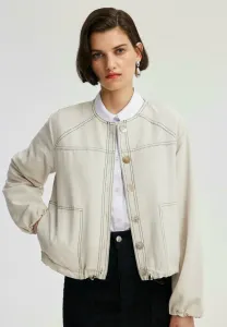 Джинсовая куртка с детальной отделкой швов Touché Privé, Stone