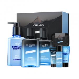Мужской набор для ухода за кожей Glacier Box Custom Skincare Set с тоником и лосьоном: увлажняющий, освежающий Chando, clean 1 60ml+water 120ml+lotion 70ml 2.0 box