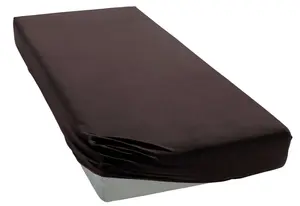 Простыня для моего дома "PHYSALIS", хлопок, матрасы высотой до 18 см, плоская простыня, натяжная простыня, простыня My home 140х200 см, 1 шт., коричневый