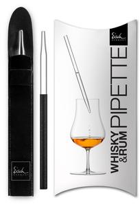 Eisch Whisky Pipette Gentleman Black, пипетка для разбавления, стекло, черный, 17 см, 86599904 Glashütte Valentin Eisch