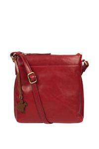Кожаная сумка через плечо 'Никита' Conkca London, красный