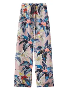 Широкие брюки с цветочным принтом La DoubleJ, розовый