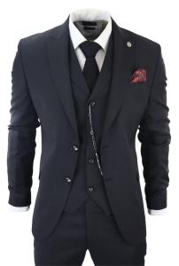 Костюм-тройка TruClothing James, черный