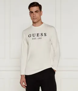Лонгслив regular fit Guess Underwear, экрю