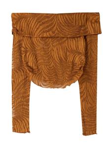 Лонгслив Bershka Shirt, цвет brown/cognac