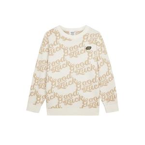 Skechers Свитшот бежевый с принтом в виде узорных букв kids'