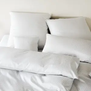 Элегантный комплект постельного белья из сатина Мако, узор Гамбург, светло-серый, размер 135х200 см + 40х80 см Elegante