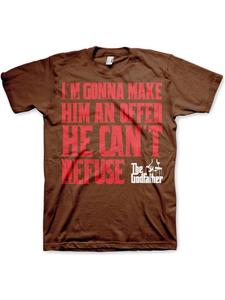 Коричневая футболка The Godfather