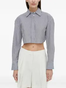 Укороченная рубашка в полоску Day Birger Et Mikkelsen, синий