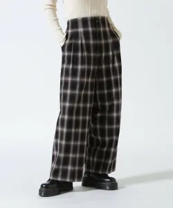 Droit bello широкие брюки в клетку с эффектом омбре B'2Nd, цвет Brown