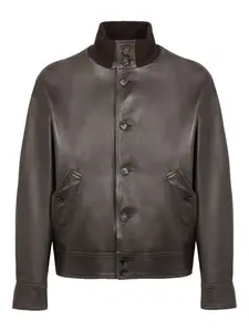 Куртка с воротником в рубчик Slowear, коричневый