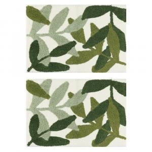 Мягкие плюшевые быстросохнущие нескользящие сверхтолстые коврики из микрофибры для ванной комнаты, коврики для ванной Unique Bargains, цвет Leaf Style One