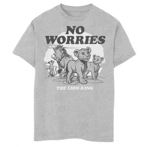 Футболка с графическим изображением «Король Лев» для мальчиков 8–20 лет Disney's Live Action No Worries Group Shot Disney