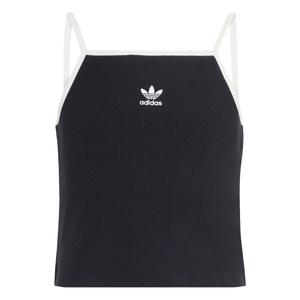 Adidas Originals Топ 'SLIM MINI RIB TANK' в черном цвете