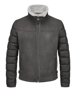 Стеганая замшевая куртка Milestone, серый