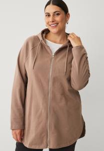 Толстовка Ellos Plus collection Zip-up sweatshirt, Hellbraun/Light Brown