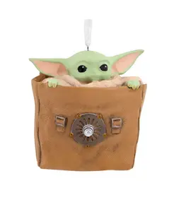 Рождественское украшение Звездные войны - Мандалорский Грогу в сумке Hallmark, multi-colored