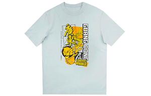 Футболка баскетбольная спортивная коллекция унисекс серая/синяя Lining, серый/синий