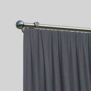 Карниз indeko "Colombes", 1 направляющая, желаемая длина, полный комплект внутренней направляющей, включая планеры и крепежный материал 310 см, Ø16мм, цвет edelstahlfarben