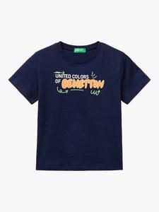 Детская футболка с логотипом Benetton, Night Blue