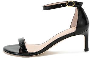 Stuart Weitzman /SW Модные босоножки на тонком каблуке 7 см, женские, черные