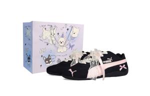 PUMA Speedcat Collection Lace Girlish, устойчивая к истиранию сумка для покупок, низкие повседневные кроссовки Unisex Black Pink